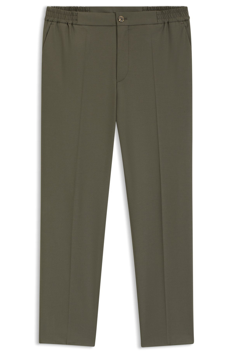 SLIM-FIT TROUSERS IN WOOL POPLIN 1