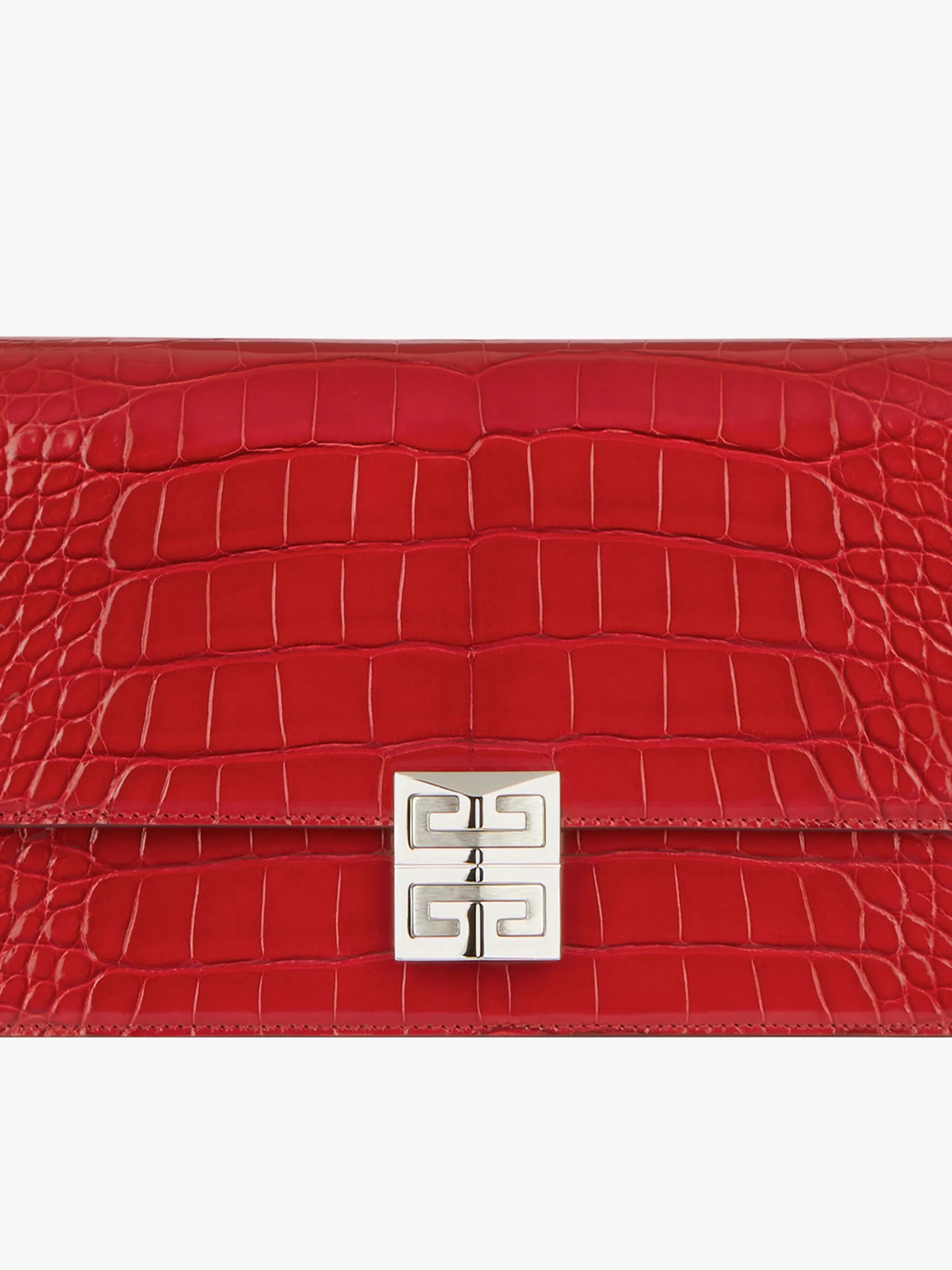 4G MEDIUM BAG IN ALLIGATOR WITH CHAIN - 7