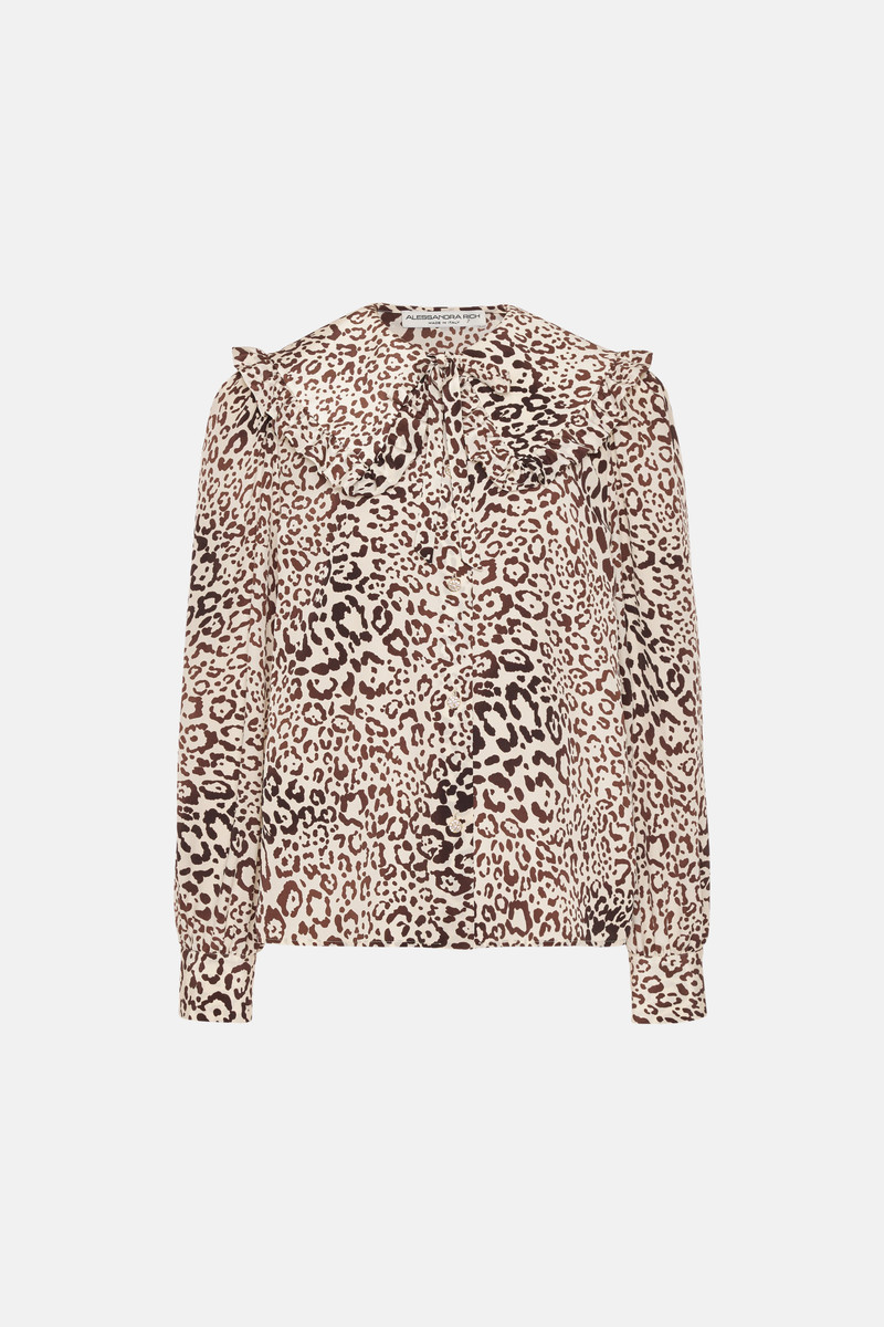LEOPARD PRINT BLOUSE - 1