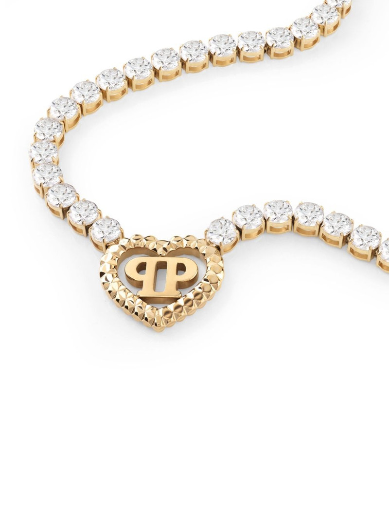 PHILIPP PLEIN rocked hearts necklace outlook