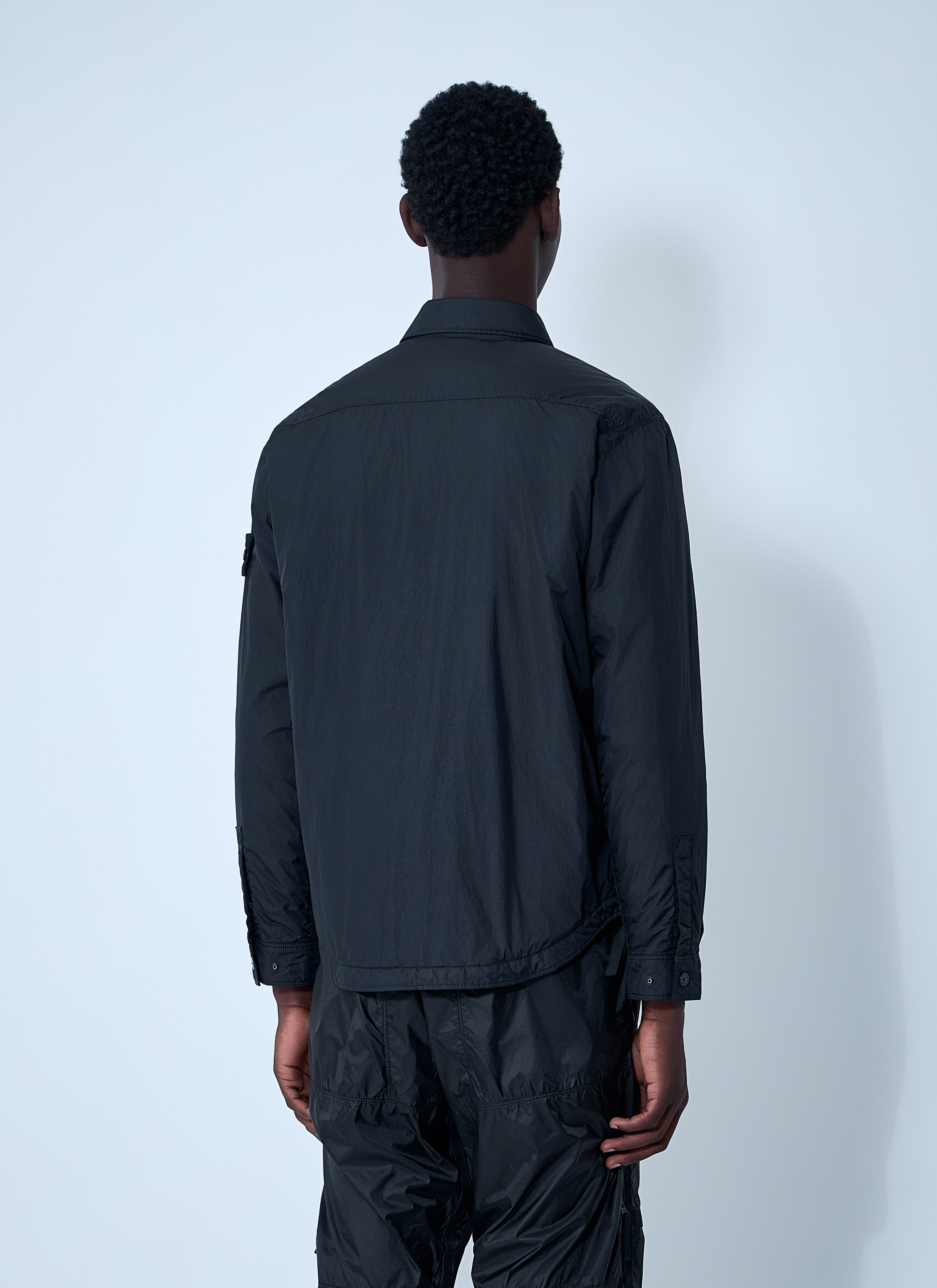 Stone Island Men Garemnt Dyed Logo Patch Jacket - 4