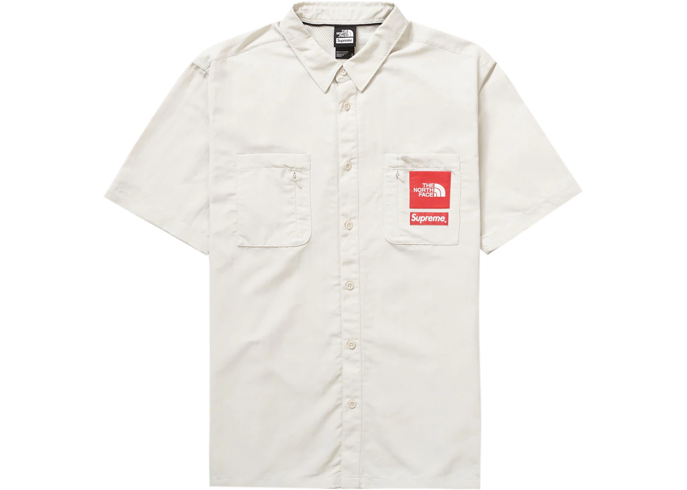 Supreme The North Face Trekking S/S Shirt White - 1