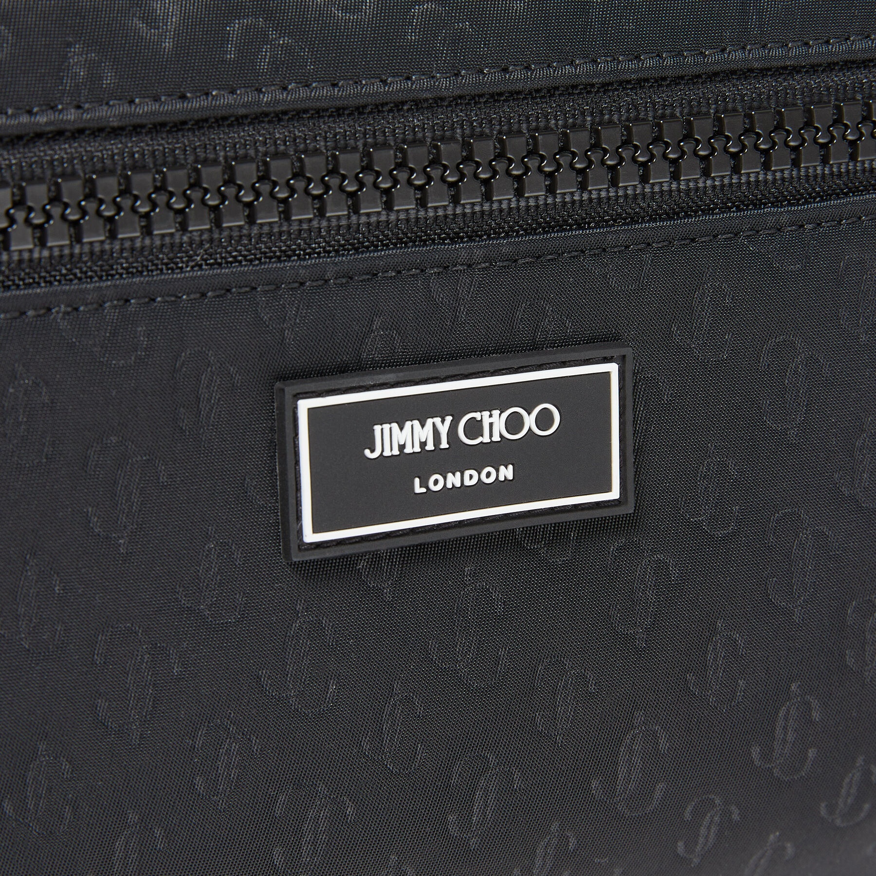 Finsley
Black JC Embossed Nylon Belt Bag - 4