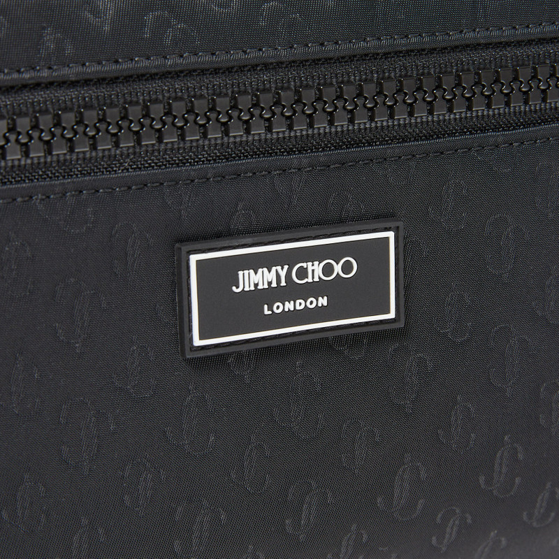 Finsley
Black JC Embossed Nylon Belt Bag 4