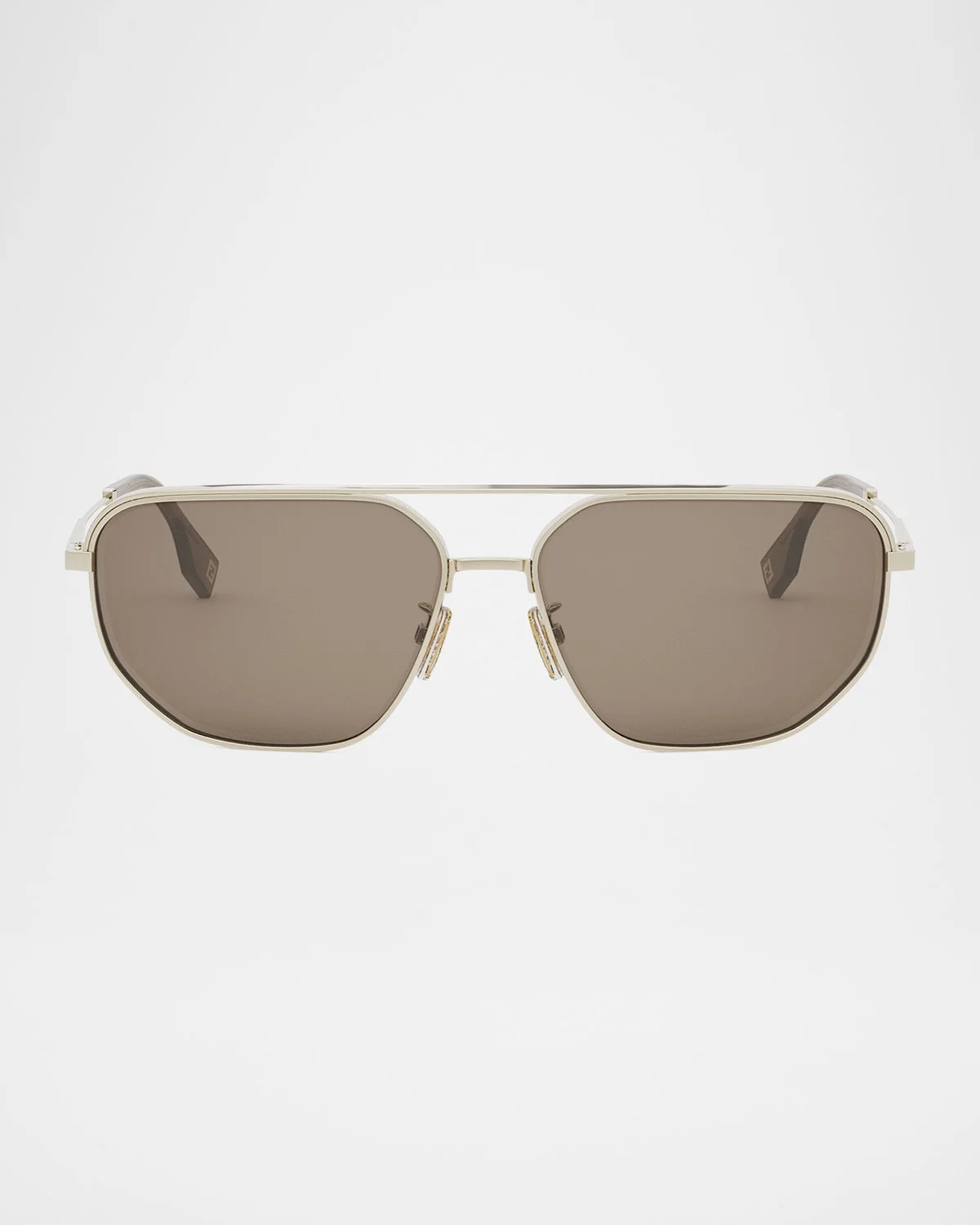 Men's Fendi Travel Metal Rectangle Sunglasses - 1
