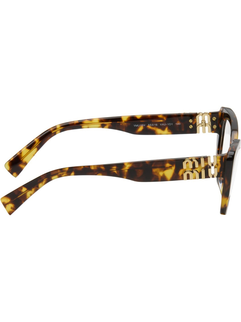 Miu Miu Brown Cat Eye Acetate Sunglasses outlook