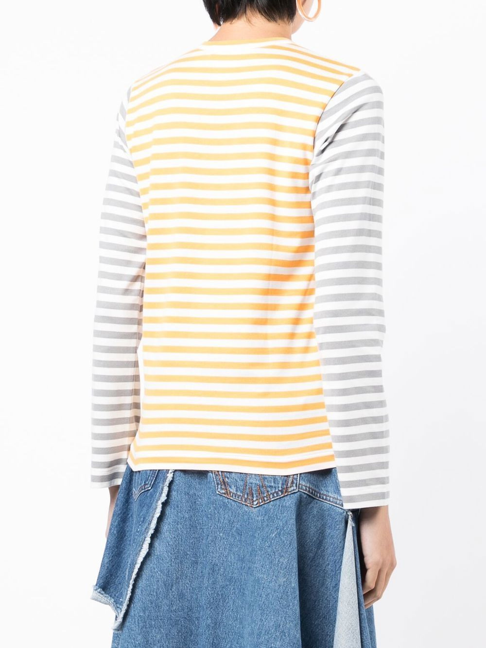 bi-colour long-sleeve T-shirt - 4