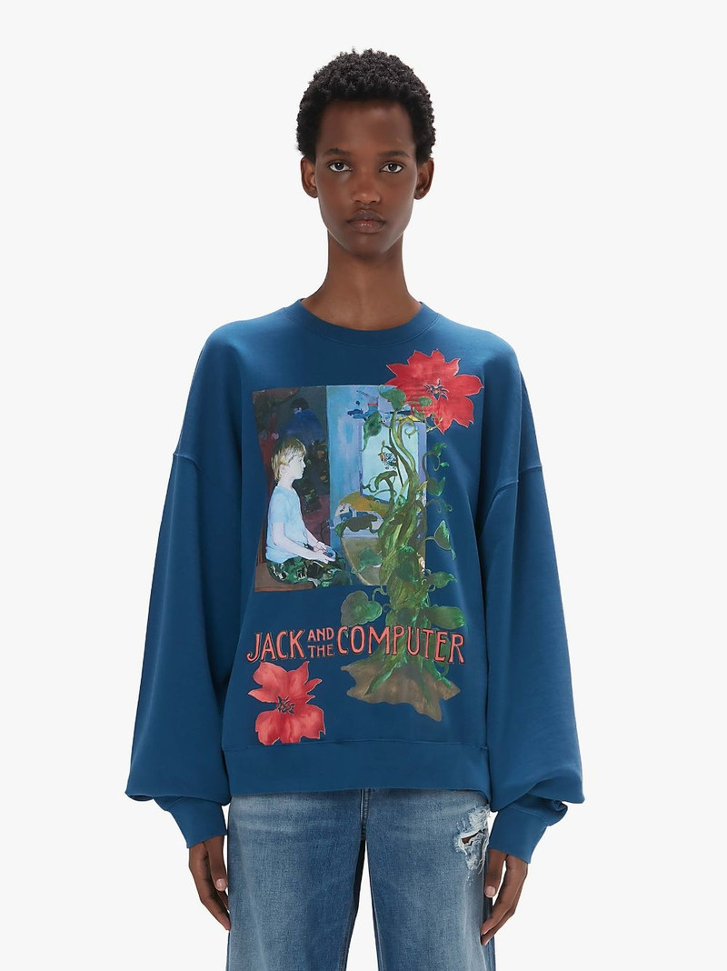 JW Anderson SWEATSHIRT WITH PRINT outlook