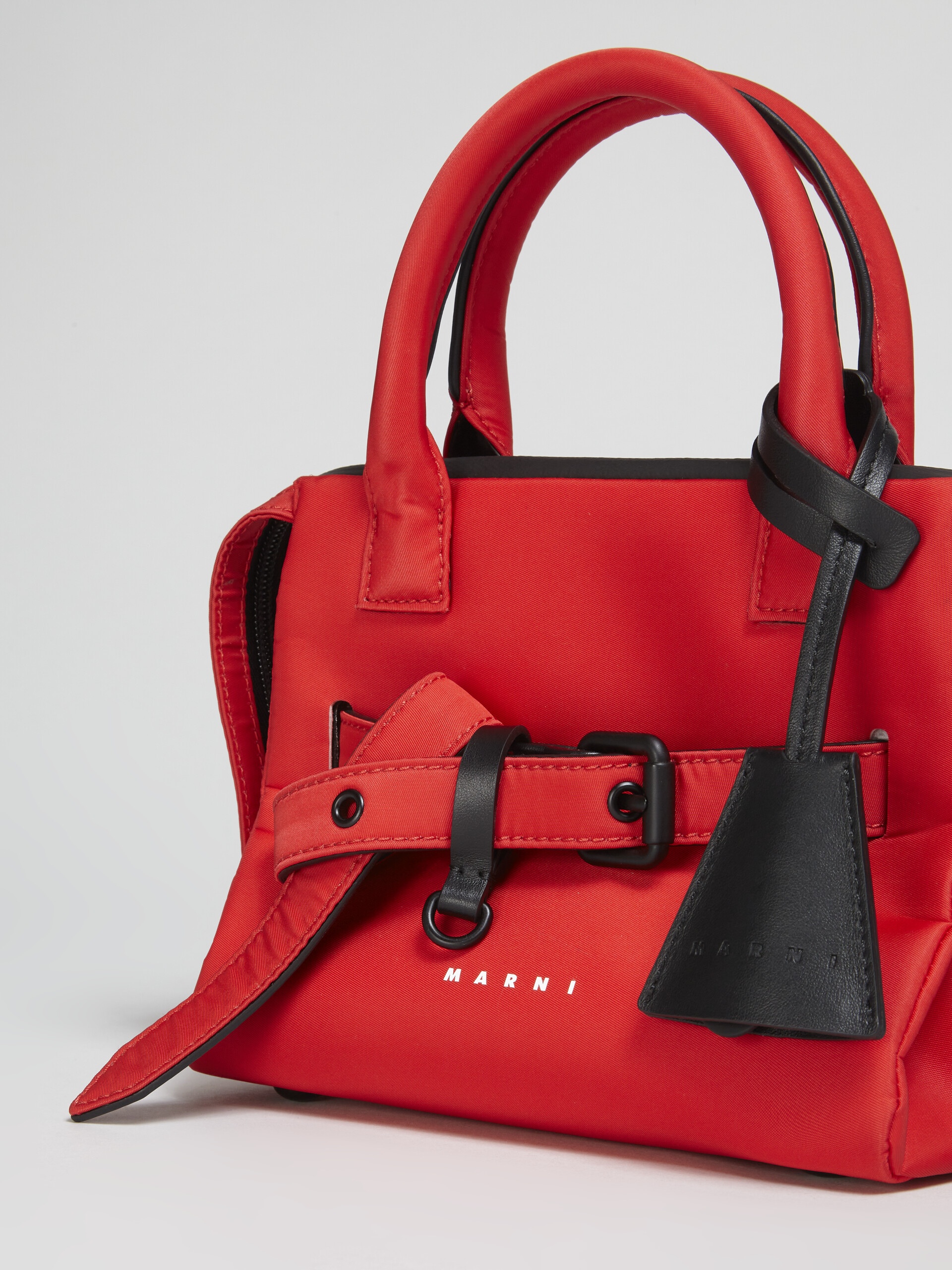 RED NYLON TREASURE BAG - 3