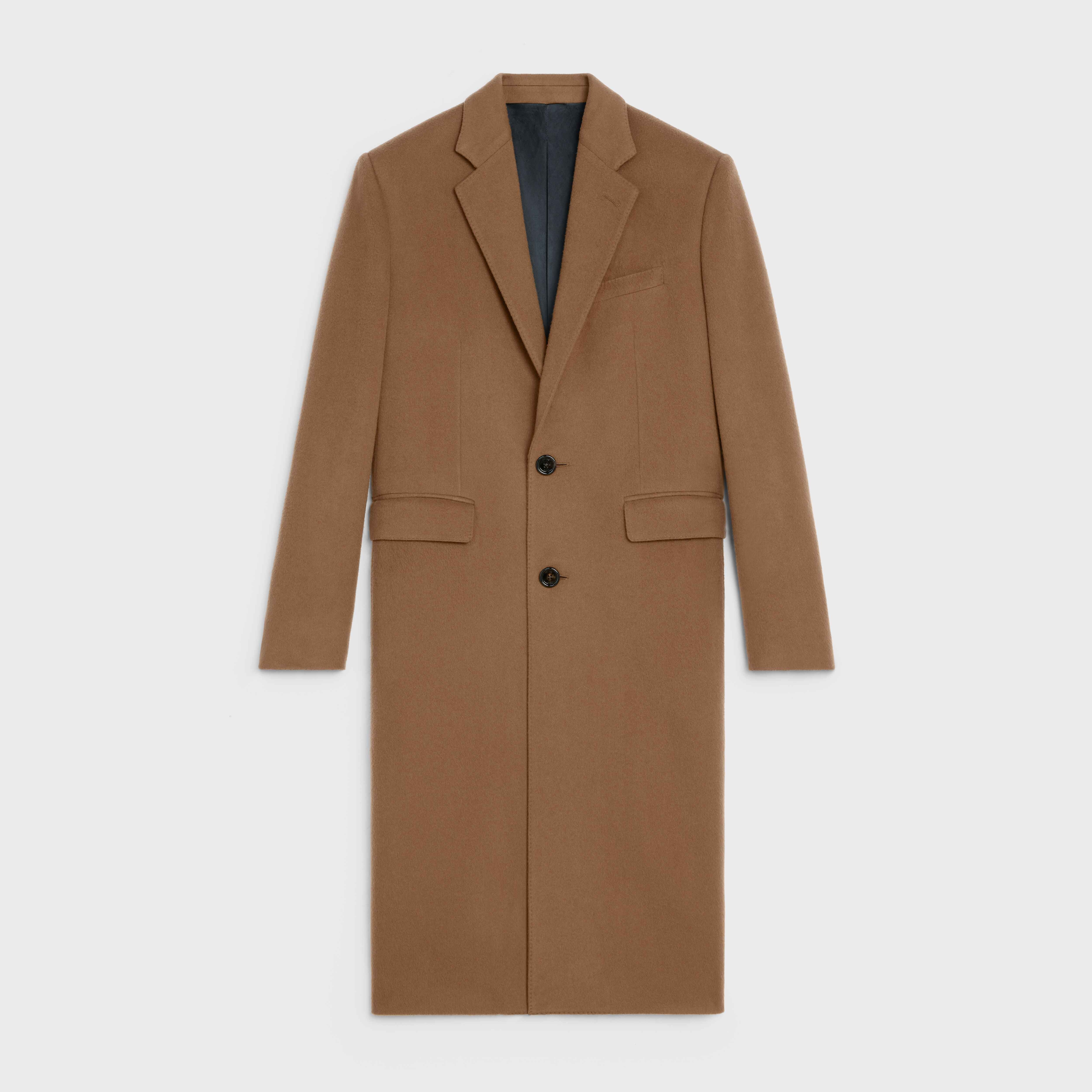 NOTCH COLLAR COAT IN ESCORIAL WOOL - 1