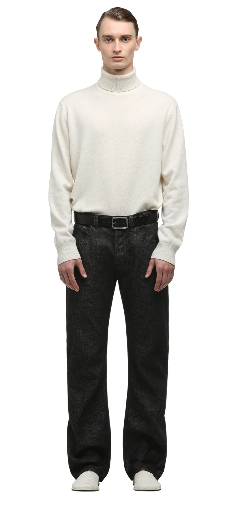 SLEM JEANS RAW BLACK 4