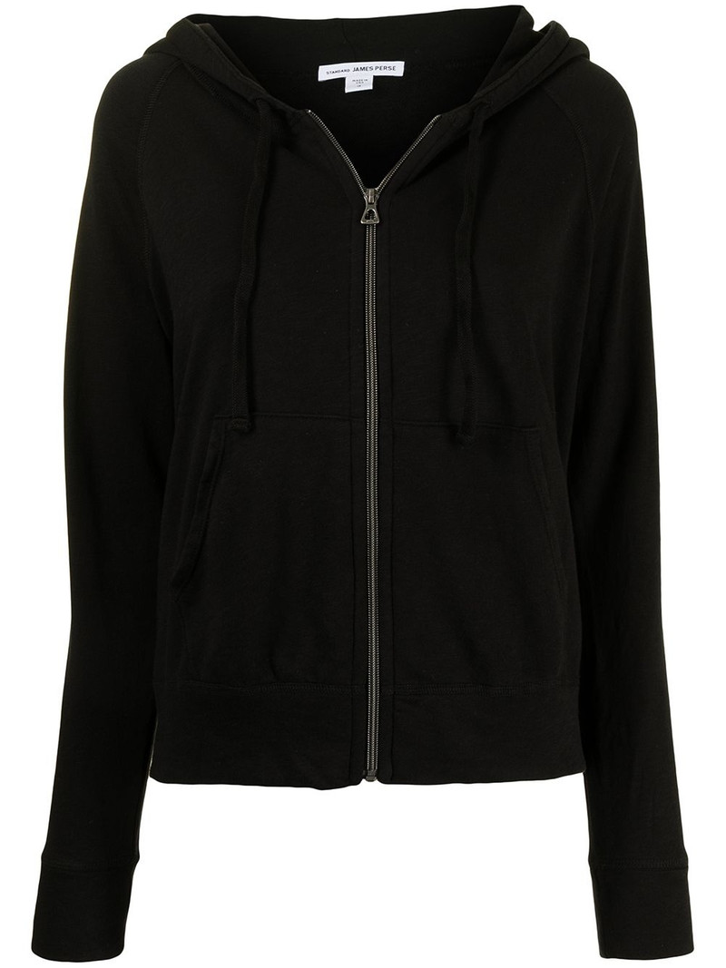 zipped drawstring hoodie 1