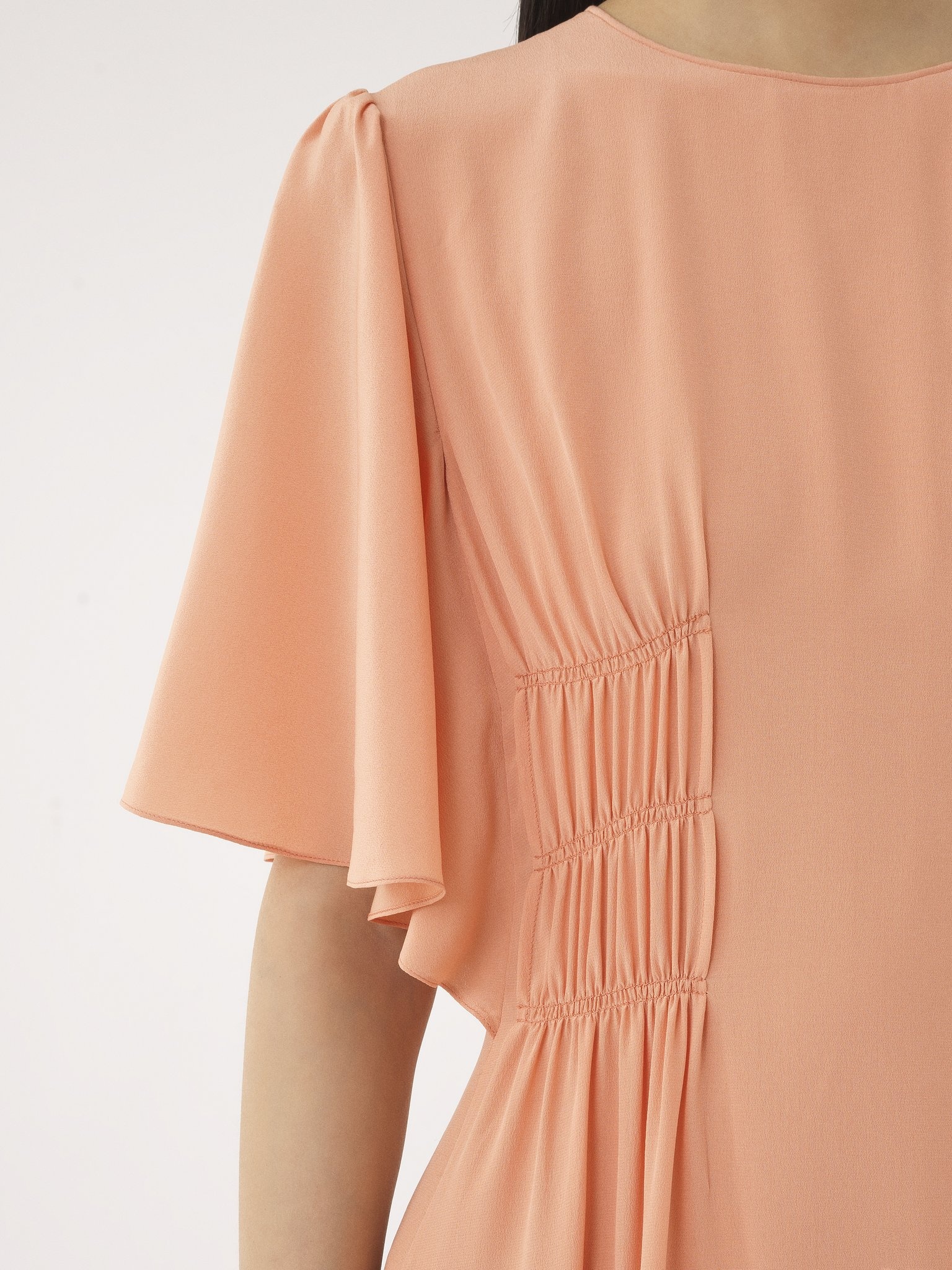WING-SLEEVE FLARE DRESS - 7
