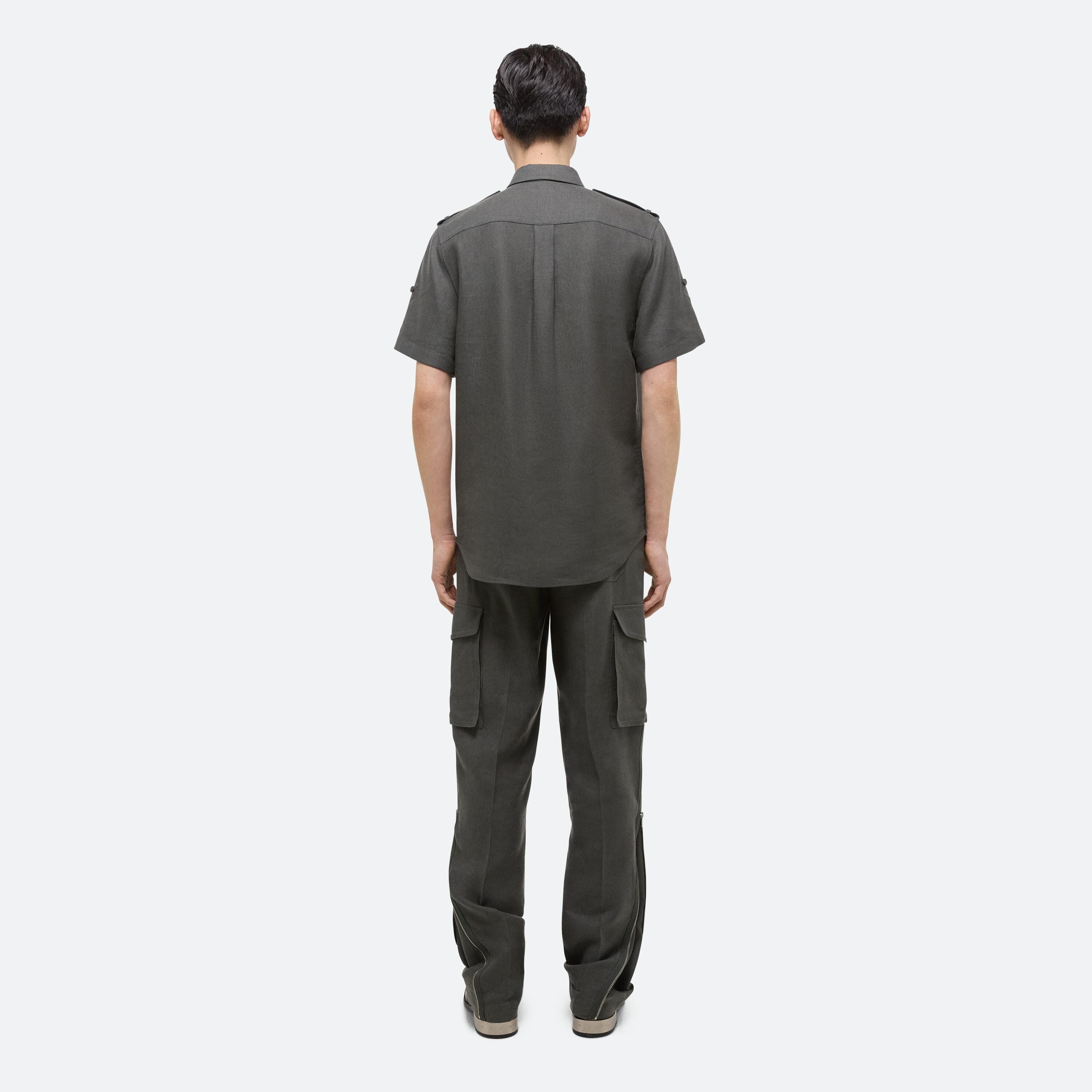 LINEN EPAULET SHIRT - 4