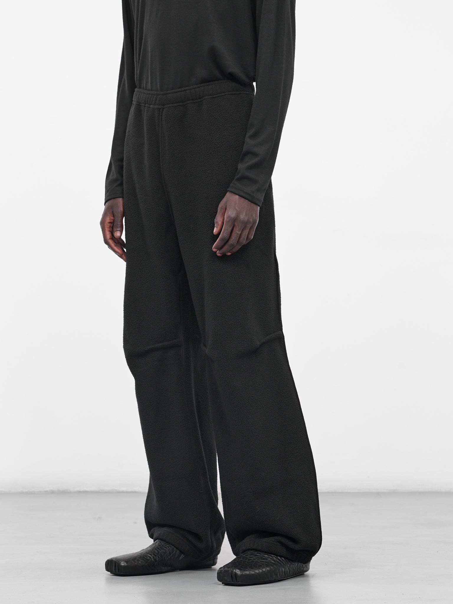 Black Fleece Flared Sweatpants - 2