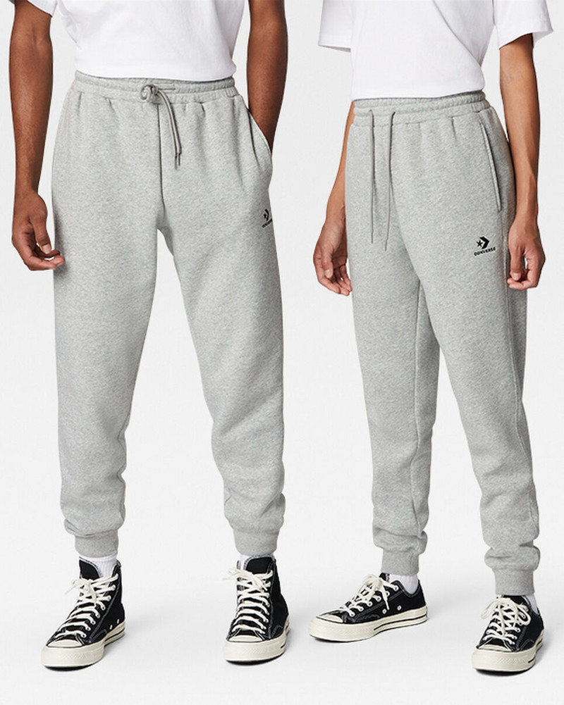 Converse Go-To Embroidered Star Chevron Standard-Fit Fleece Sweatpant 1