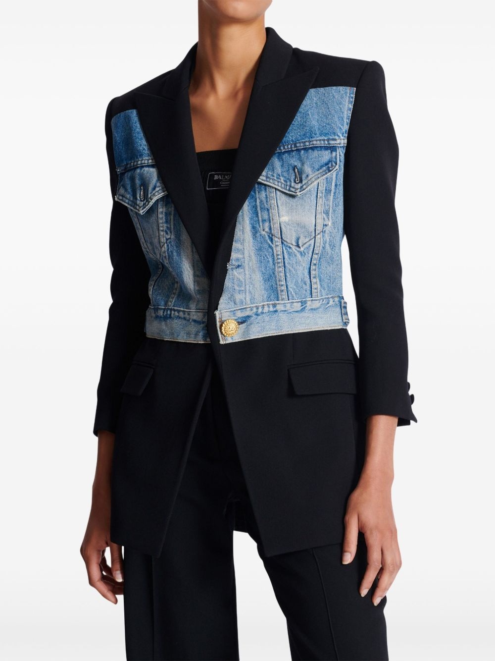 panelled blazer - 6