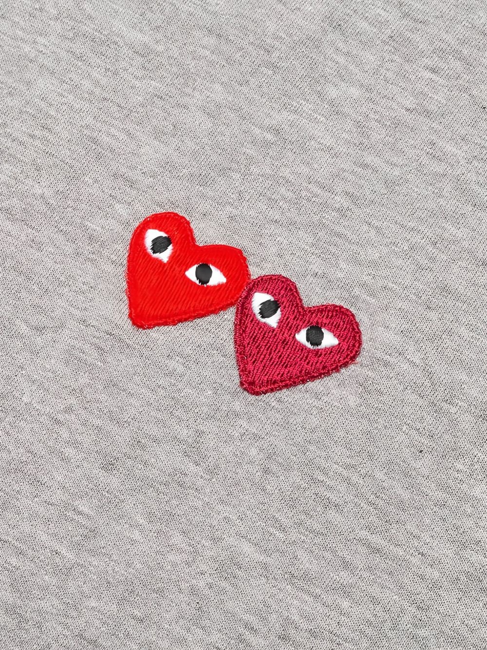 heart-patch cotton T-shirt - 4