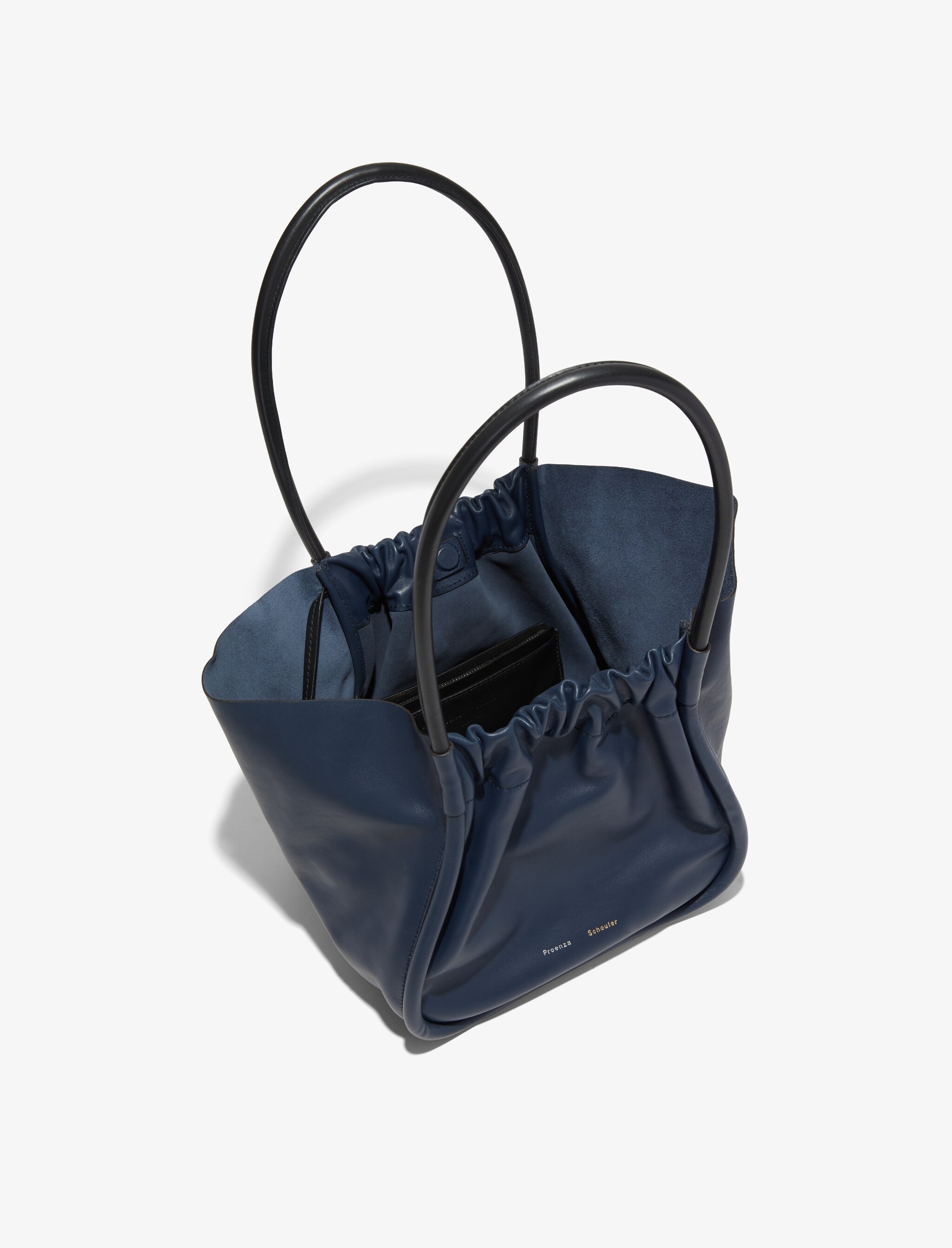 XL RUCHED TOTE - SMOOTH CALF