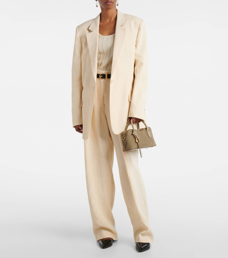 Stella McCartney Ryder Small faux suede shoulder bag outlook