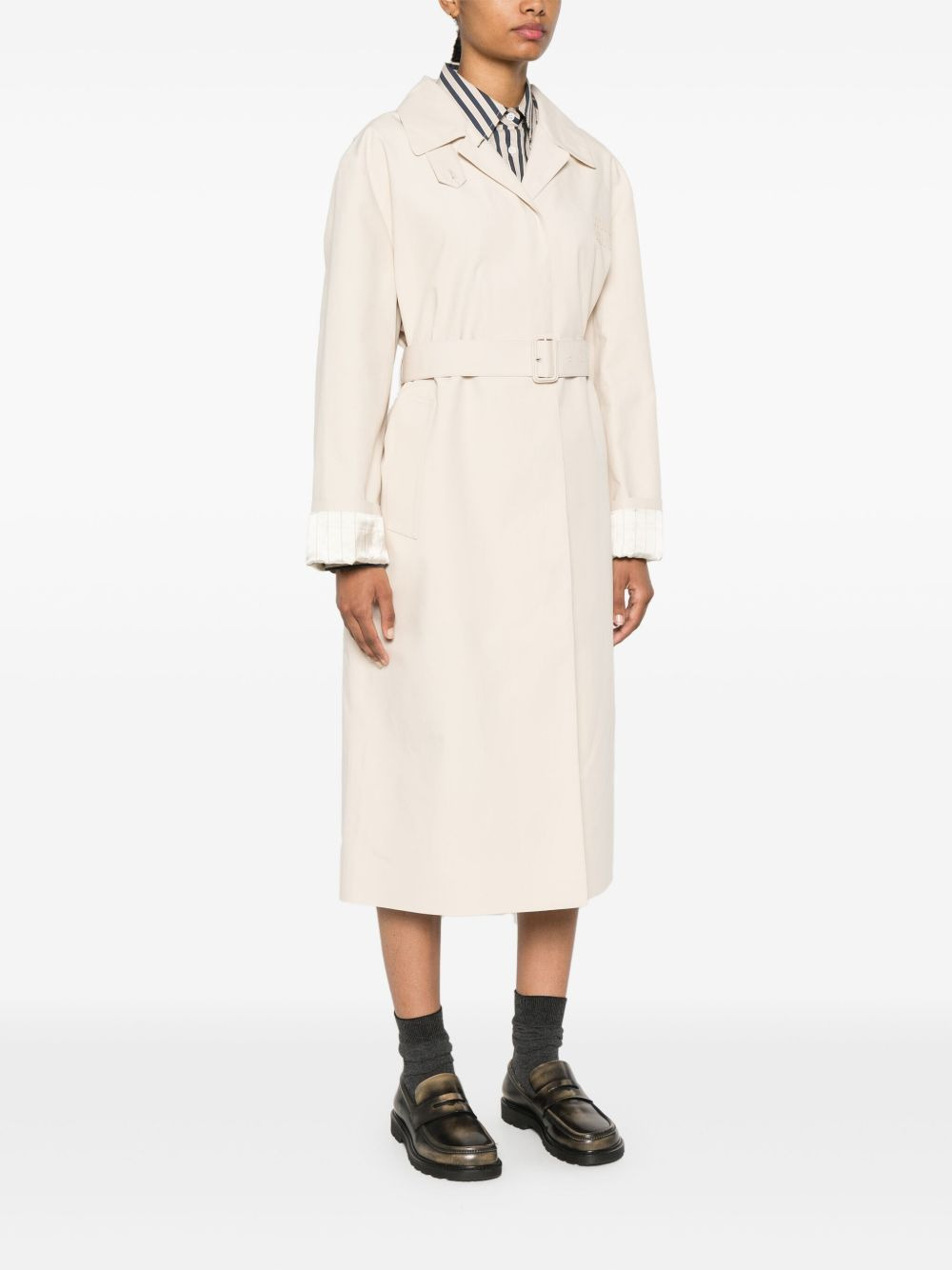 cotton single-breasted coat - 3