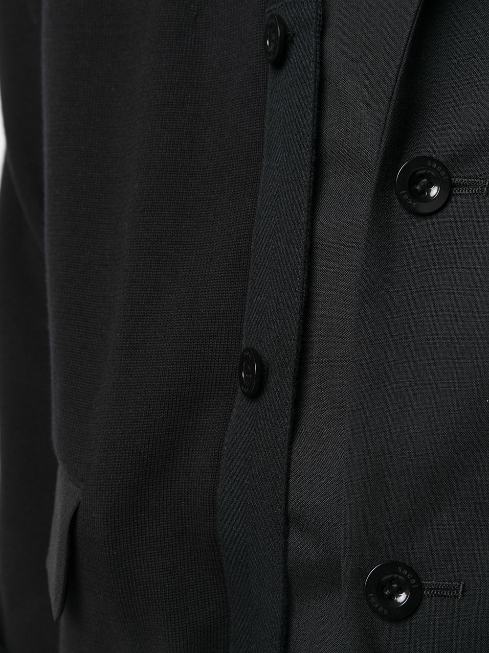 layered button-front cardigan - 5