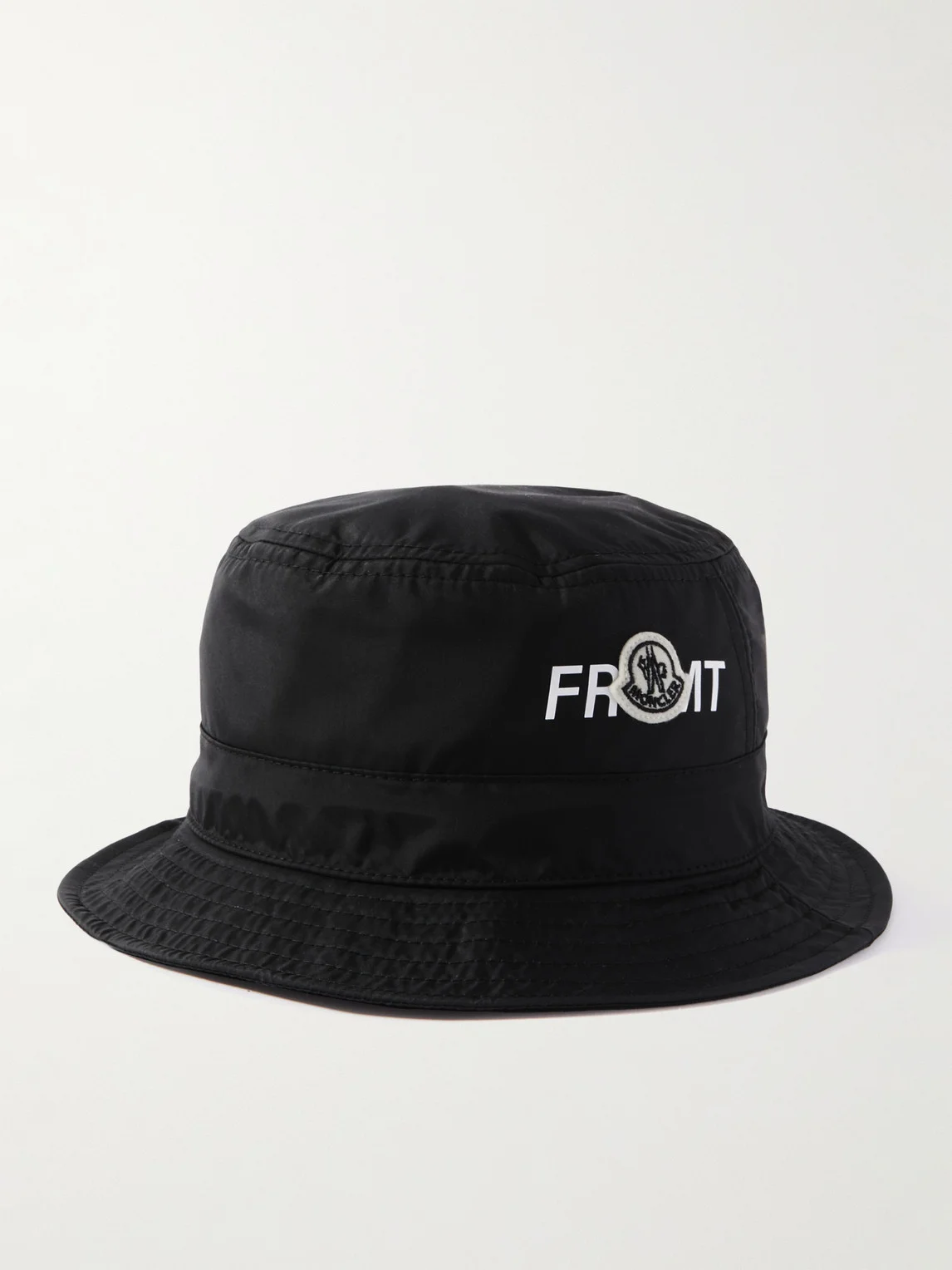 7 Moncler FRGMT Hiroshi Fujiwara Logo-Appliquéd Shell Bucket Hat - 1