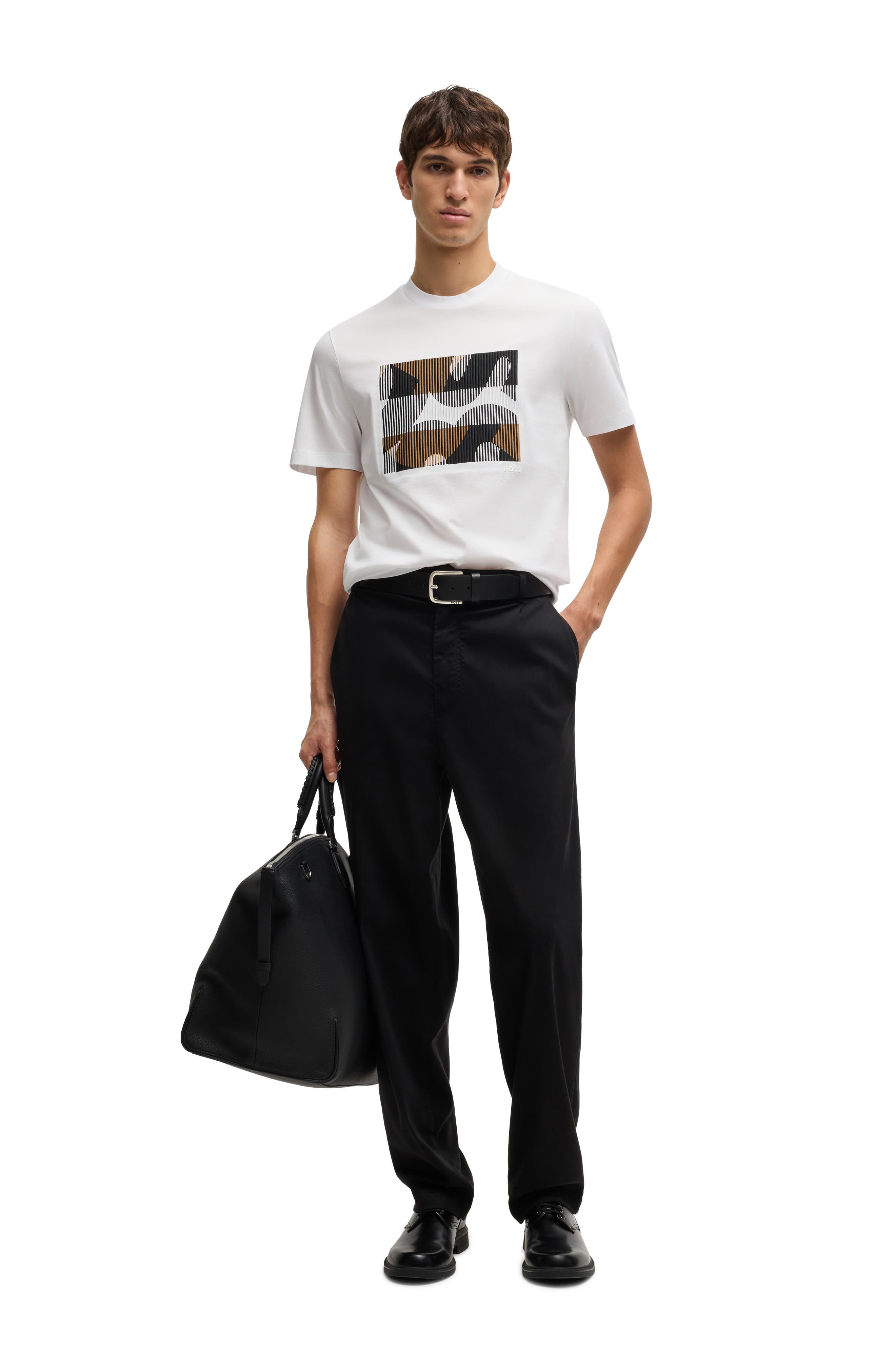 BOSS Thompson Logo Graphic T-Shirt in White at Nordstrom - 5