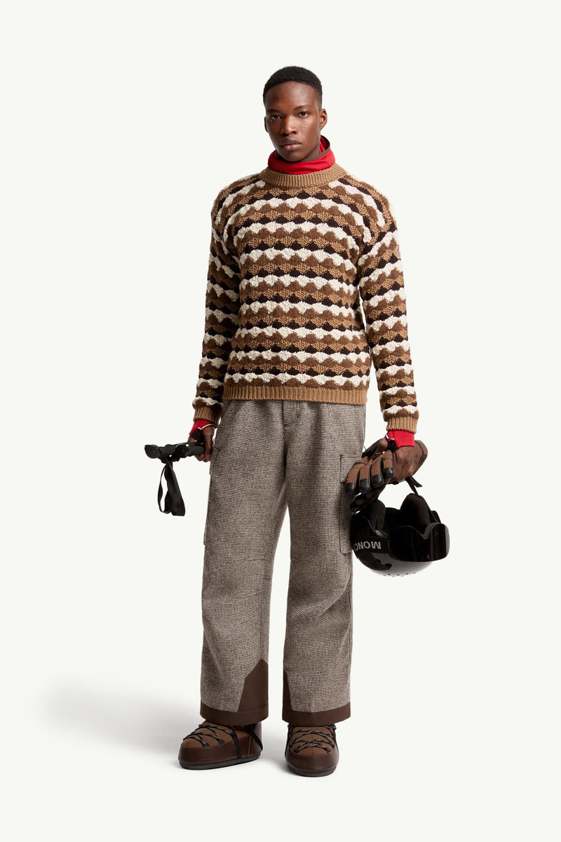 Moncler Grenoble Geometric Pattern Wool & Alpaca Blend Sweater outlook