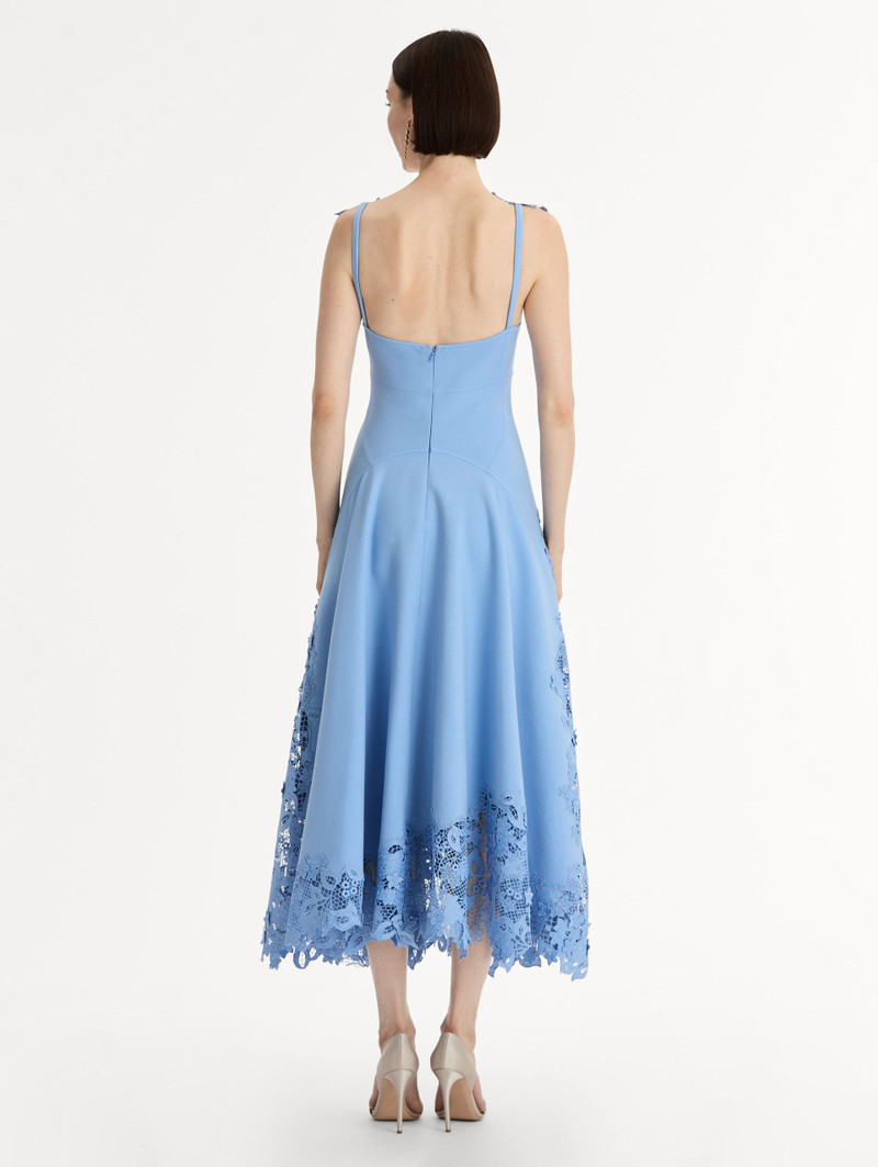PORCELAIN FLOWER GUIPURE DRESS 3