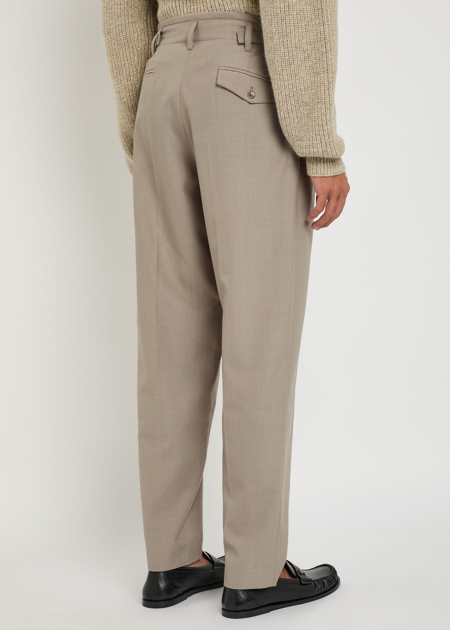 Lemaire Pleated Tapered-leg Trousers - 3