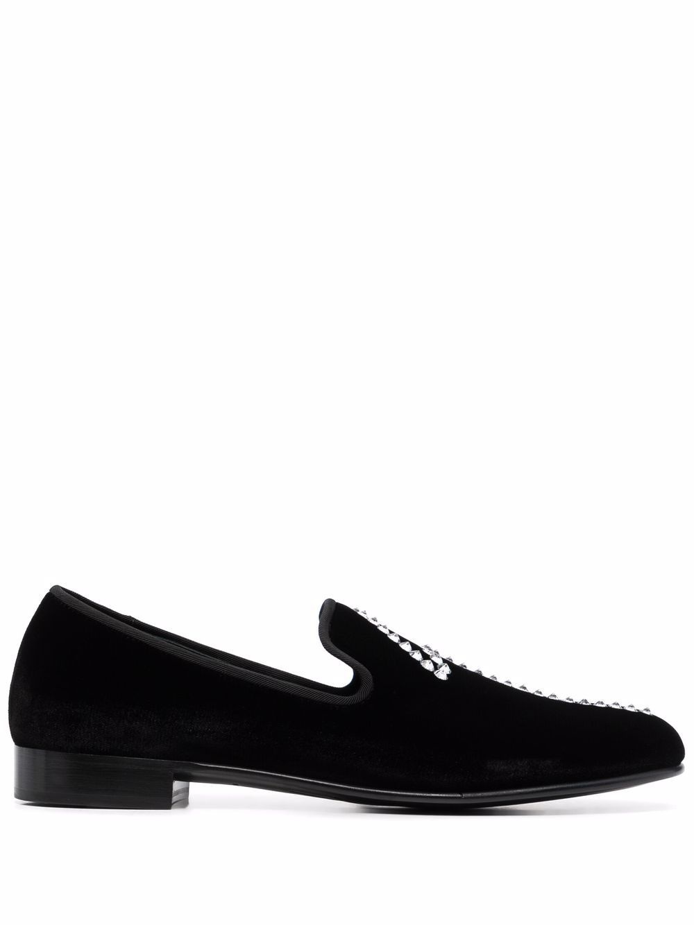 logo-embellished loafers - 1