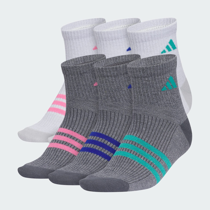 Girl's Superlite 3.0 6-Pack Quarter Socks 1