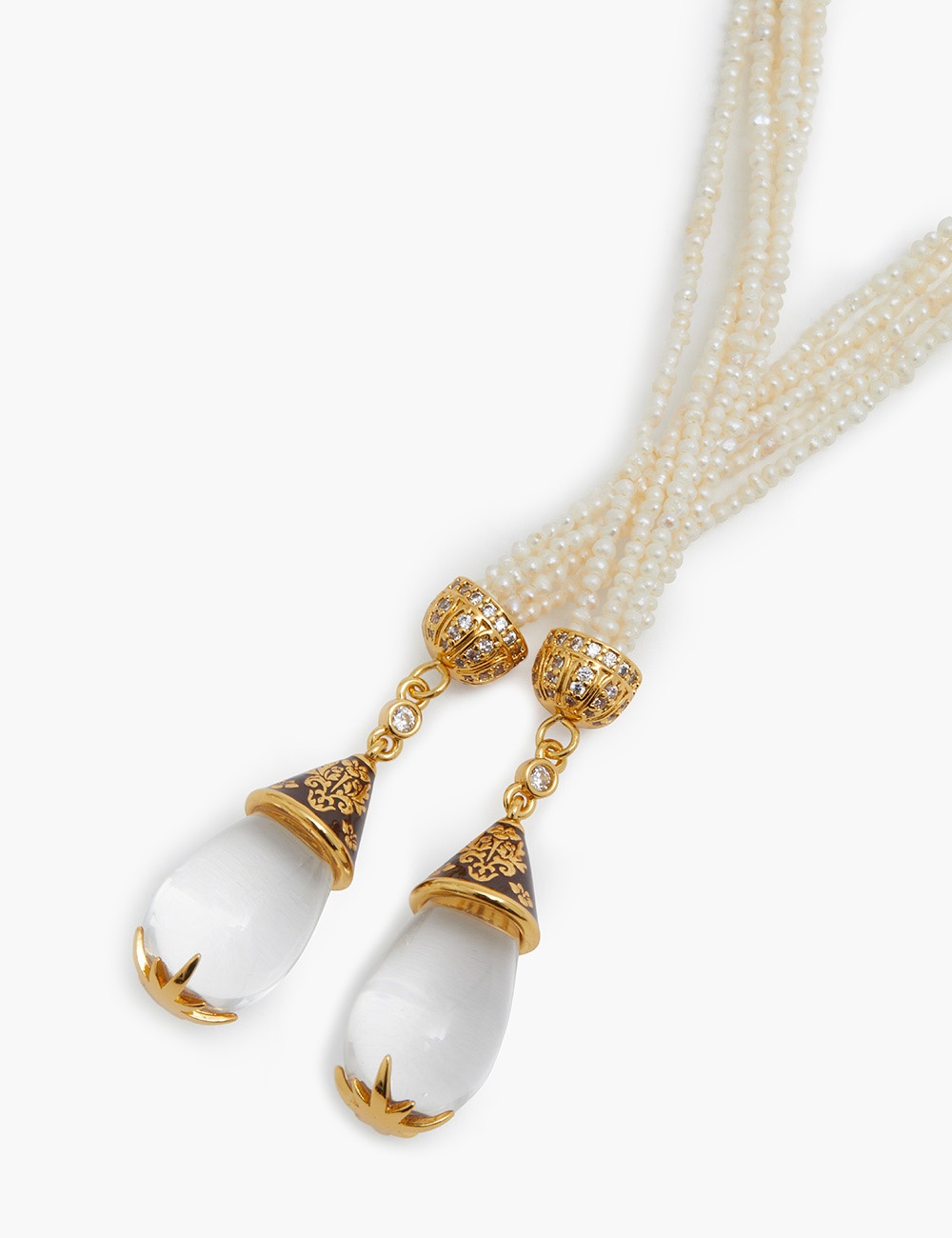 PEARL ROPE LARIAT NECKLACE - 3