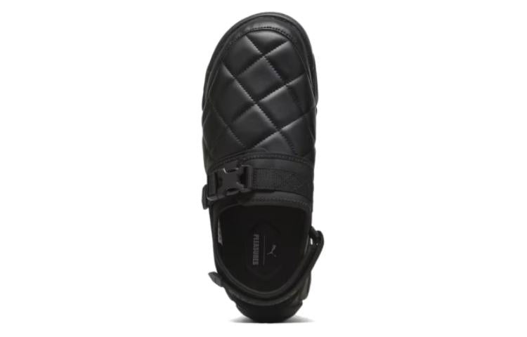PUMA x PLEASURES TS-01 Quilt Sandals 'Black' 396202-01 - 3