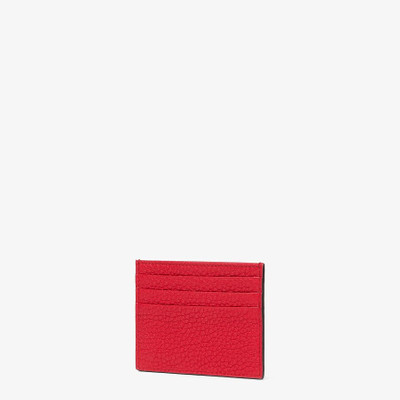 FENDI Red leather card holder outlook