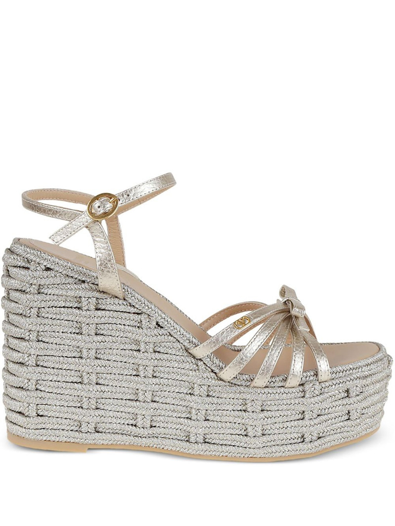 bow-detail woven espadrille 1