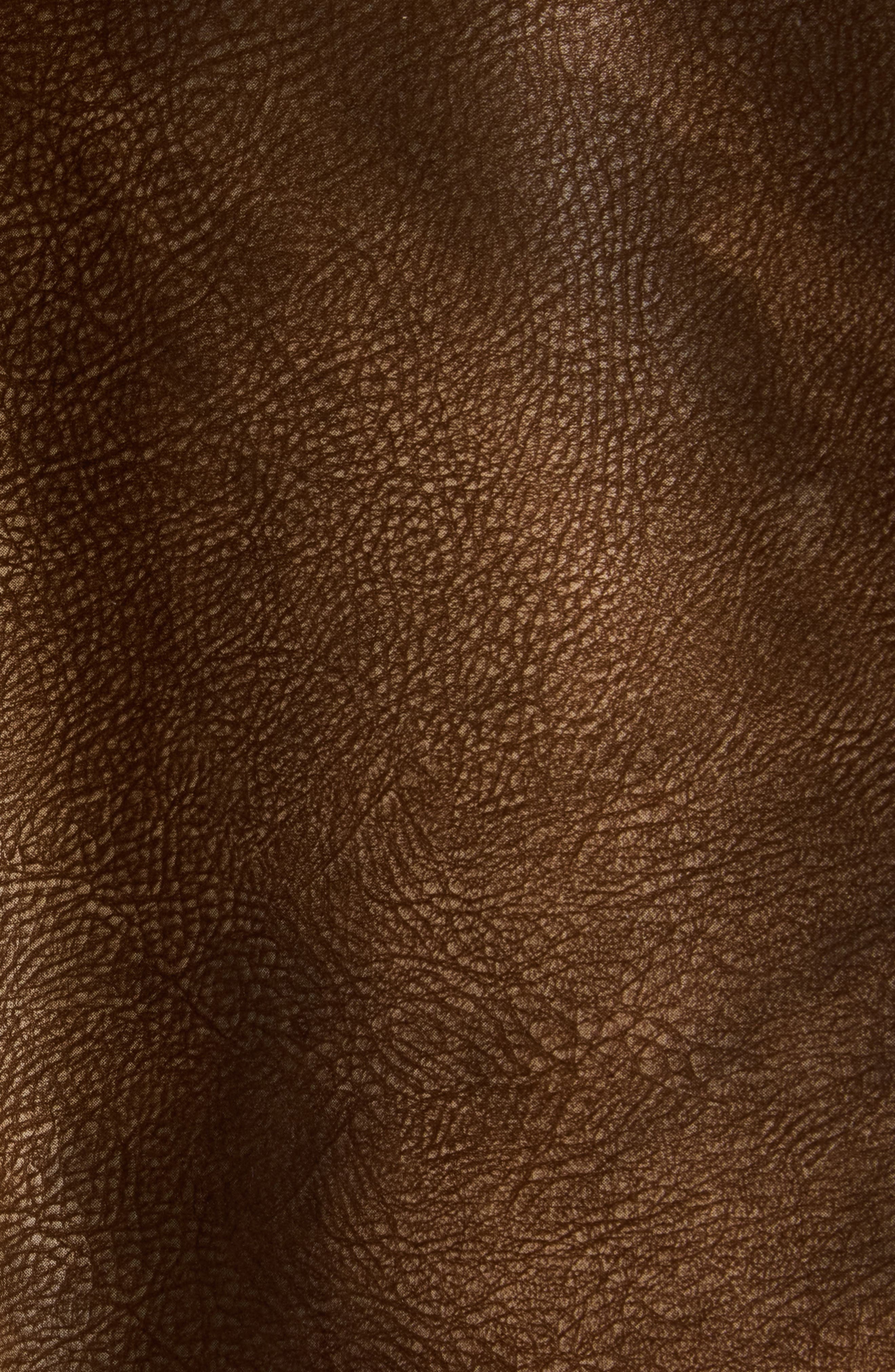 Isabel Marant Étoile Karima Faux Leather Snap-Up Shirt in Tabacco at Nordstrom - 6