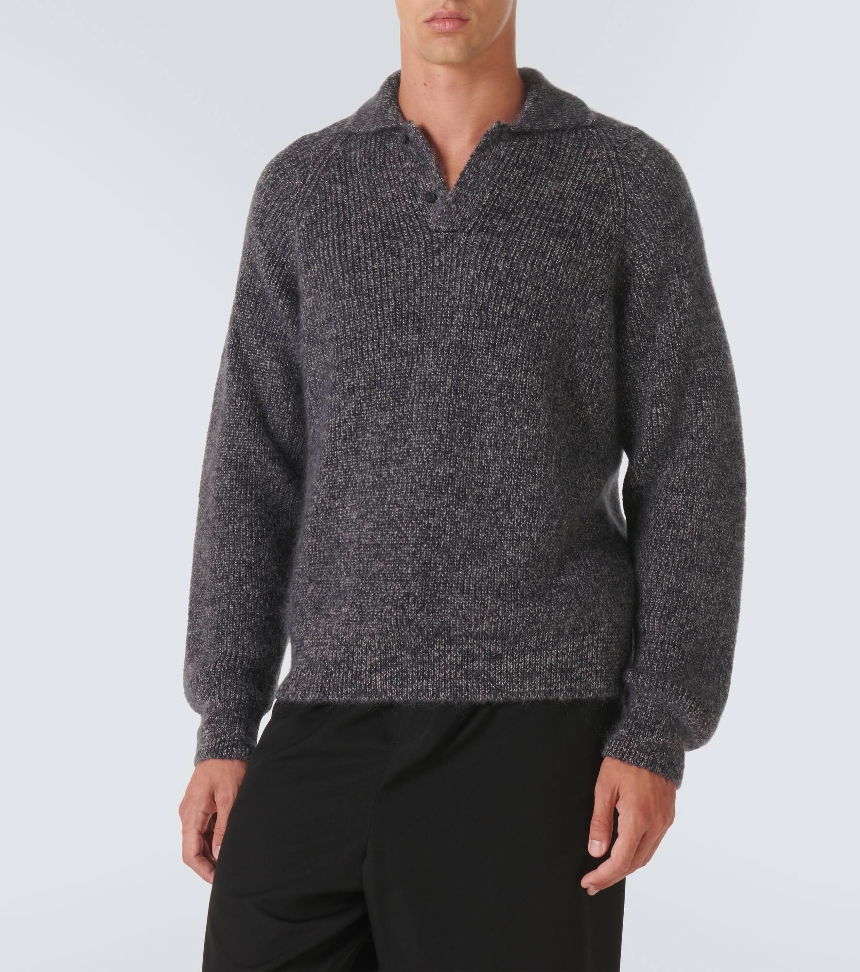 Jora mohair and silk polo sweater - 3