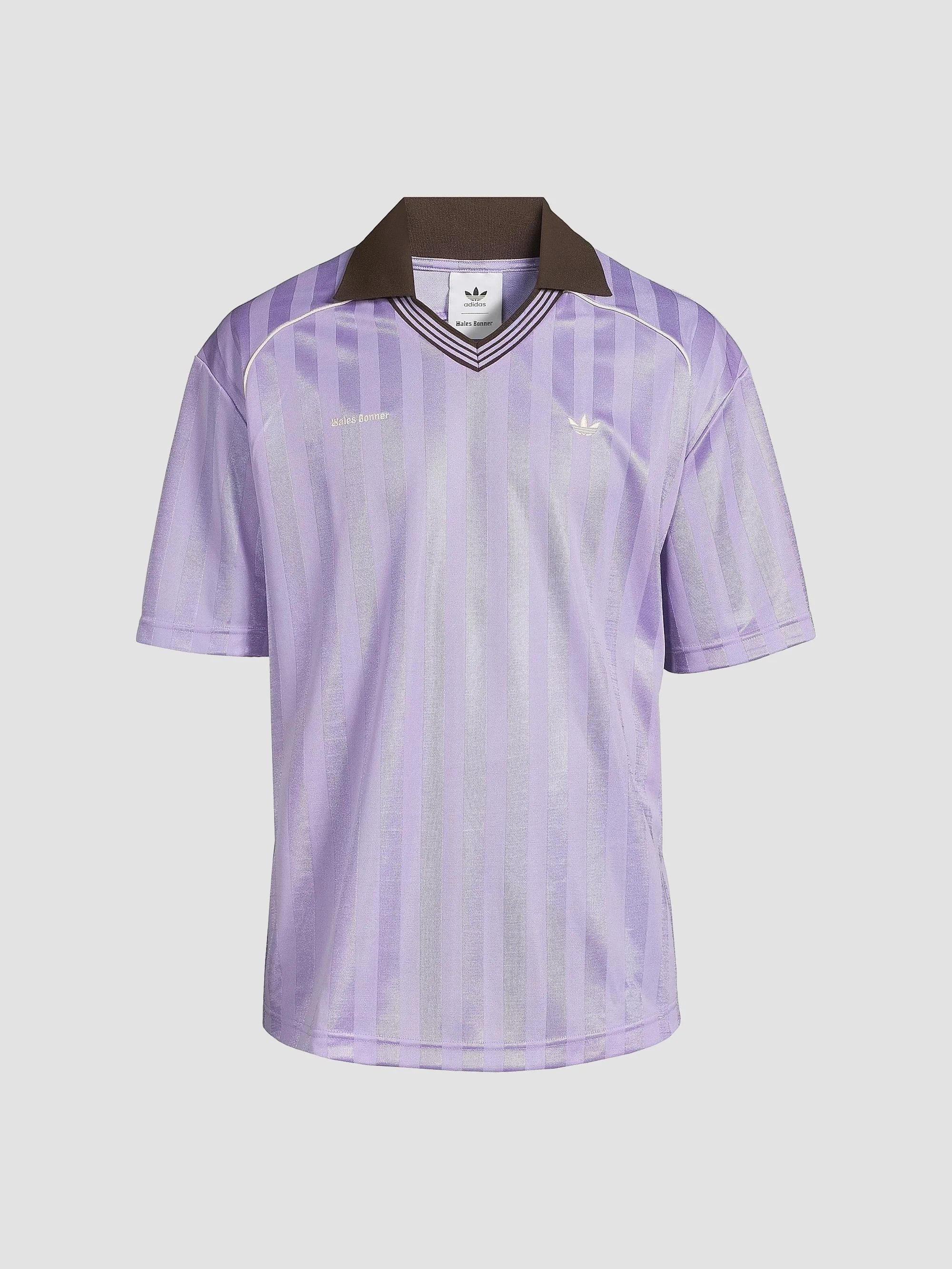 Men's adidas x Wales Bonner Football T-Shirt - Light Purple - 1