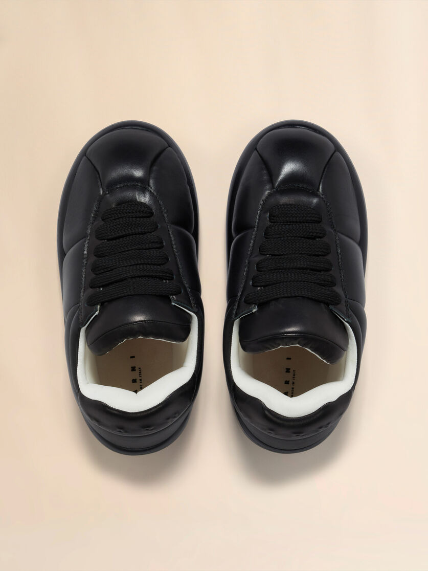 BLACK LEATHER BIGFOOT 2.0 SNEAKER - 4