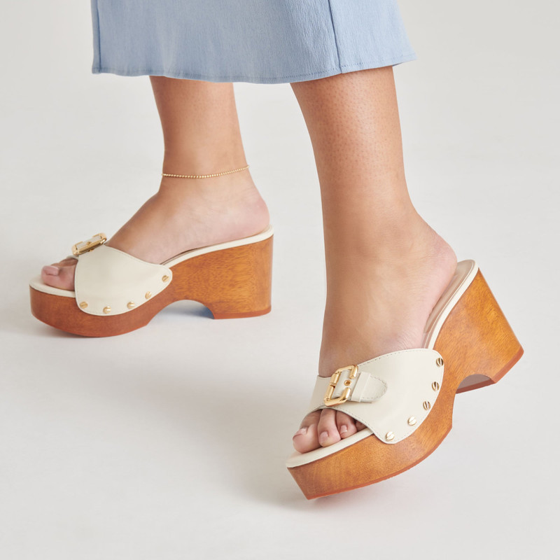 YALAH HEELS OFF WHITE LEATHER 4