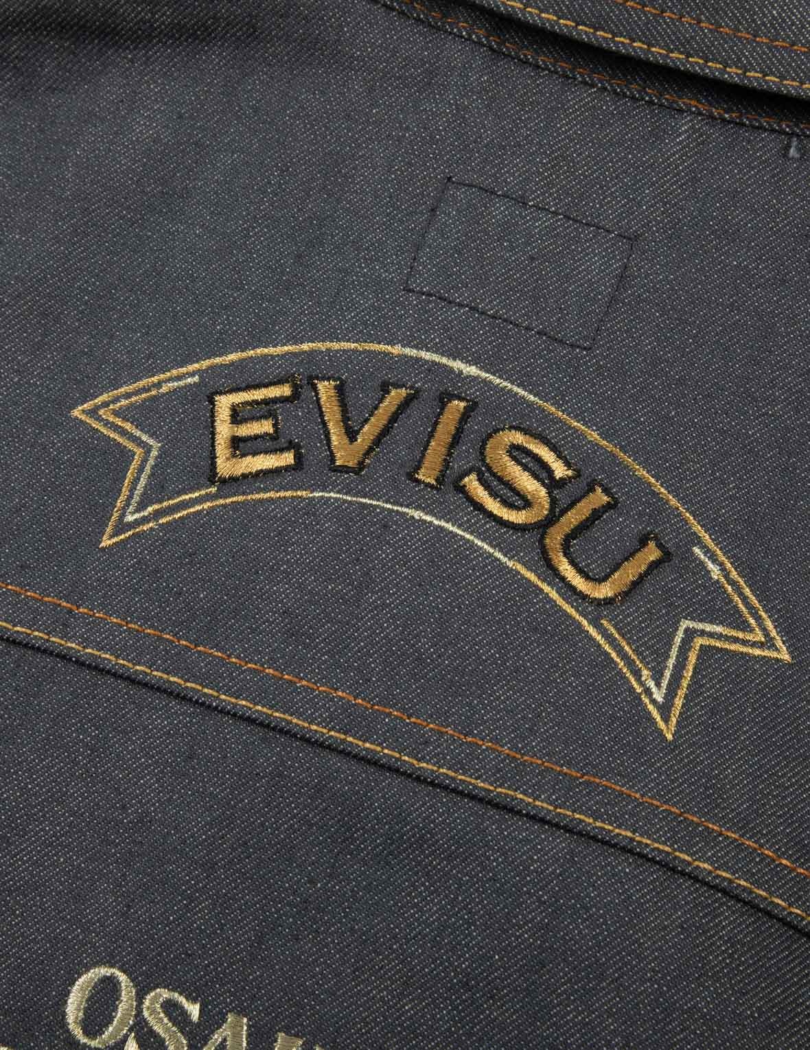 SEAGULL AND THE GREAT WAVE EMBROIDERY REGULAR FIT DENIM JACKET - 8