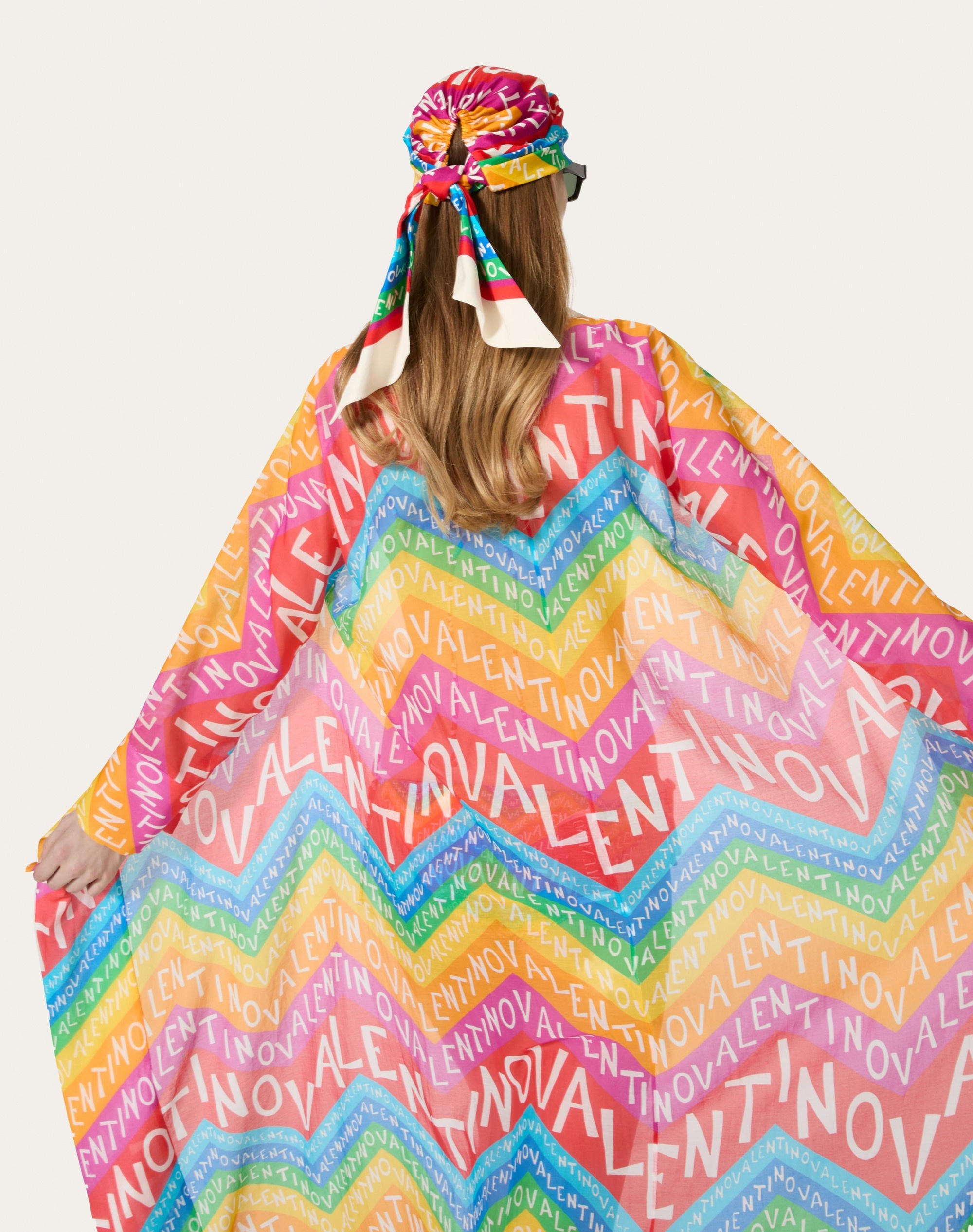 VALENTINO CHEVRON 24 MUSLIN CAPE - 5