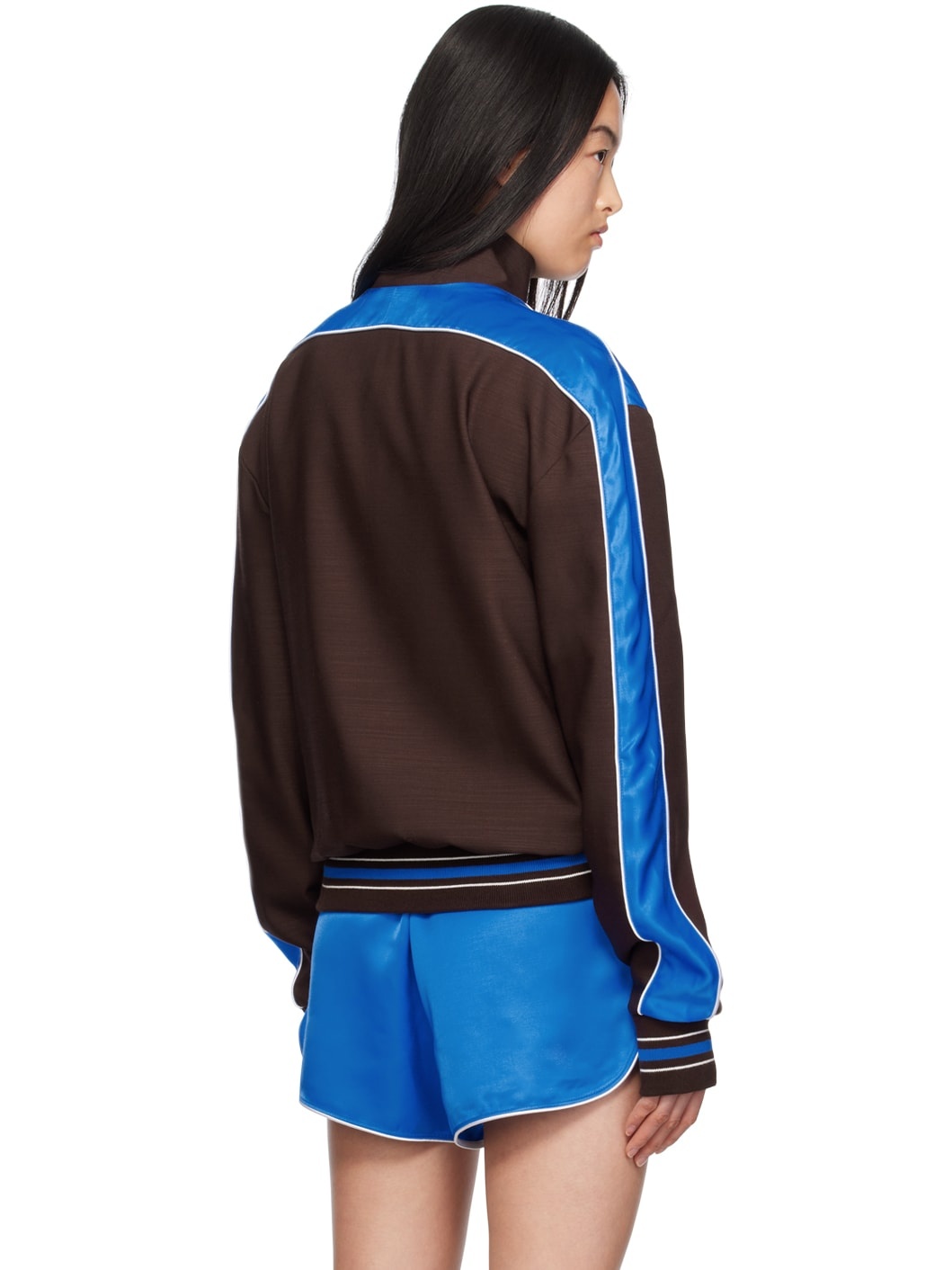 Brown & Blue Courage Track Jacket - 3