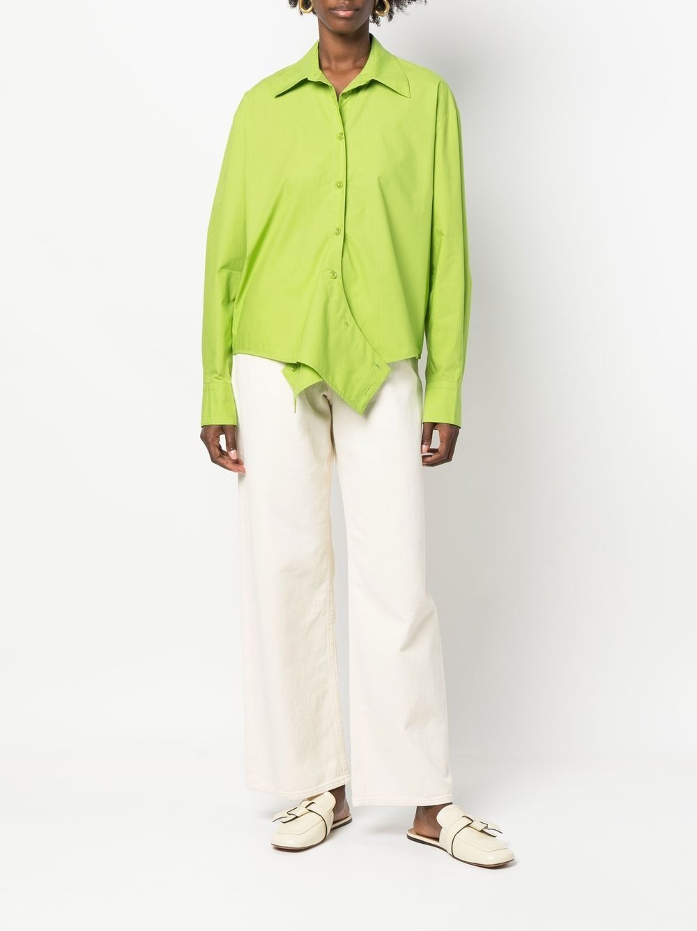 wrap-around asymmetric shirt - 6