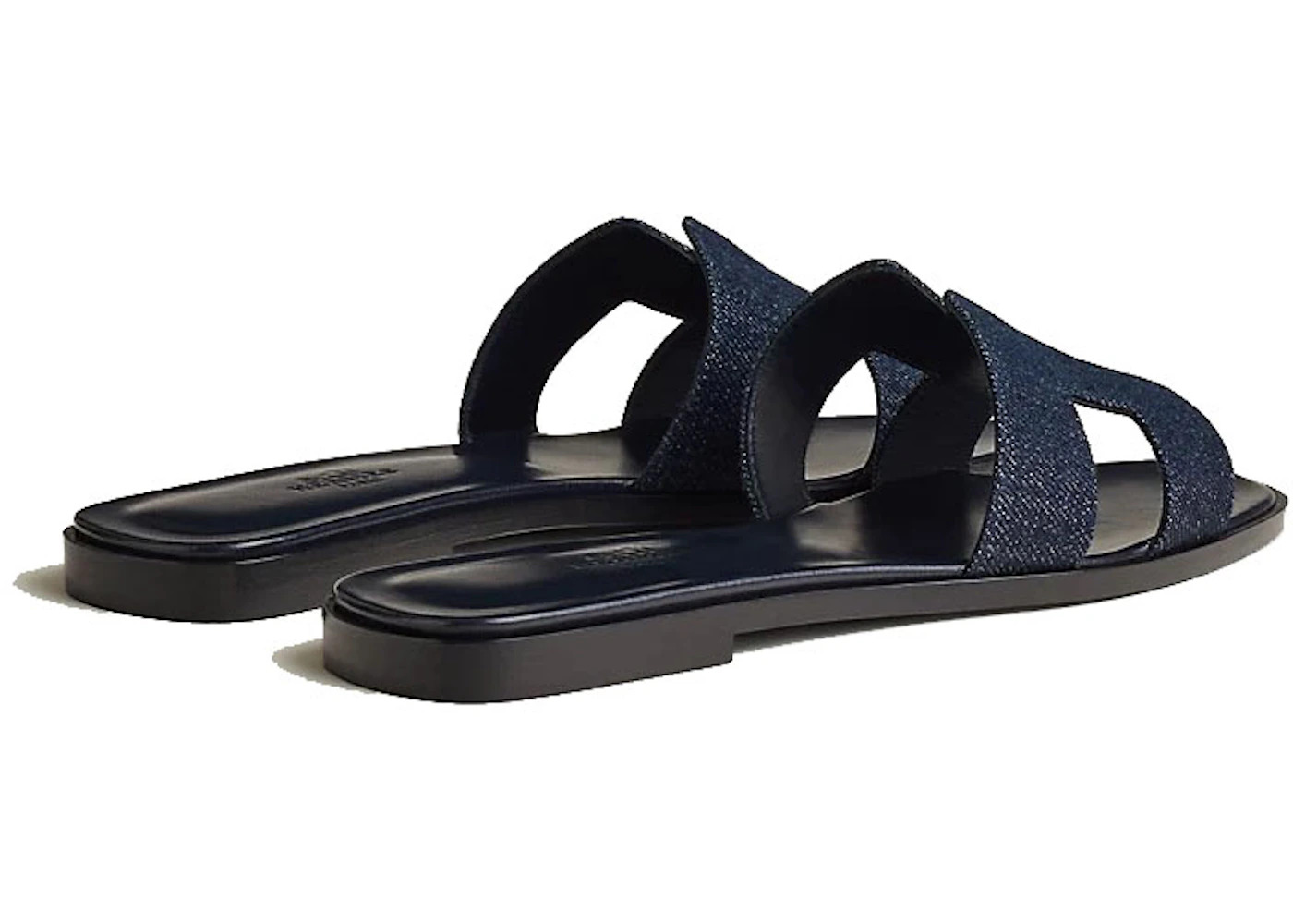 Hermes Oran Sandal Bleu Brut Denim - 3