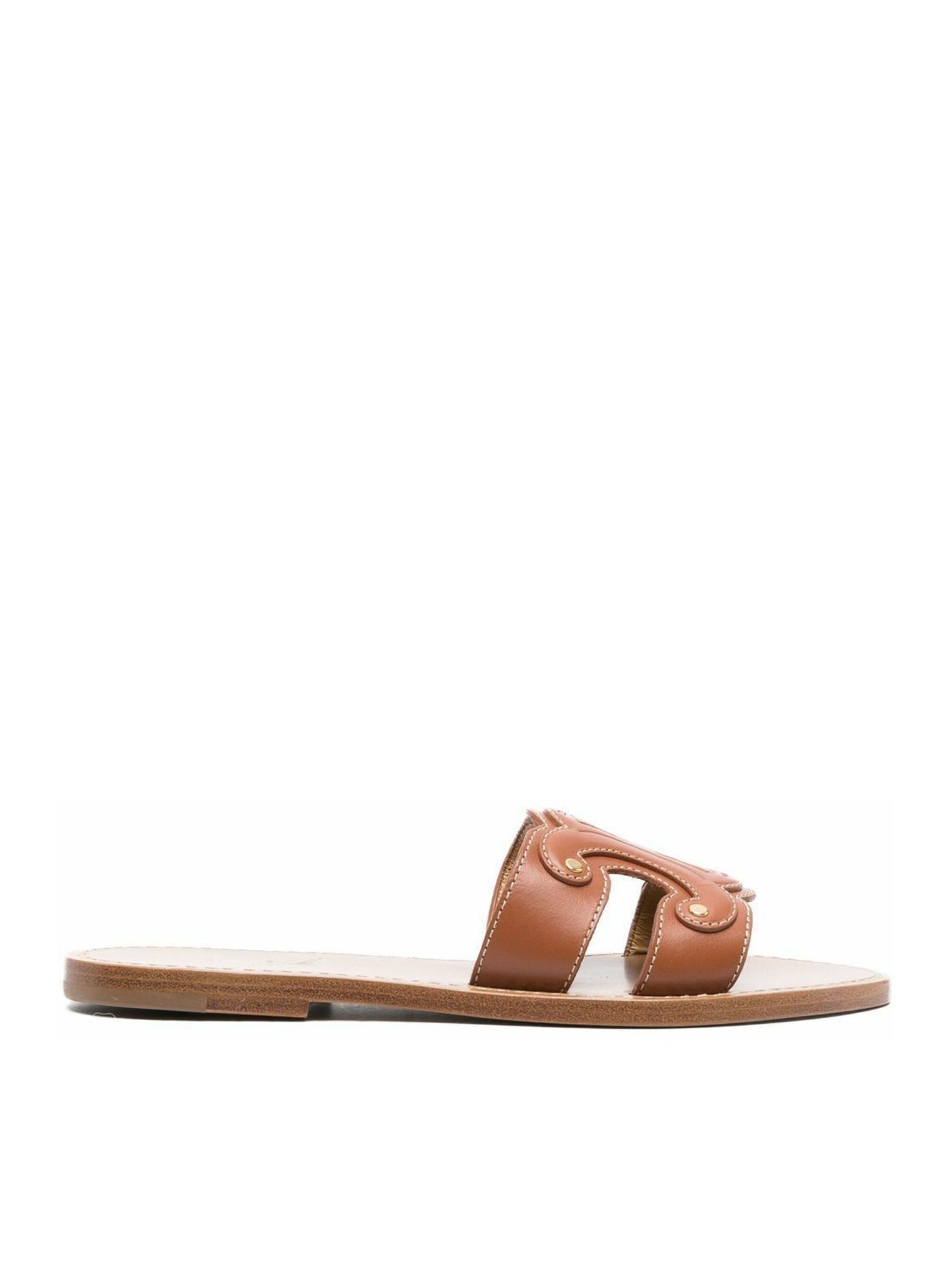 CELINE TRIOMPHE MULES IN CALF LEATHER | suitnegozi | REVERSIBLE