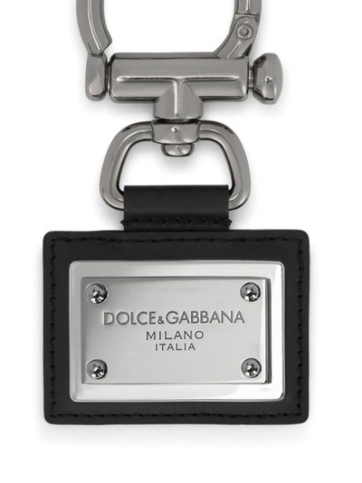 Dolce & Gabbana logo-plaque keychain outlook