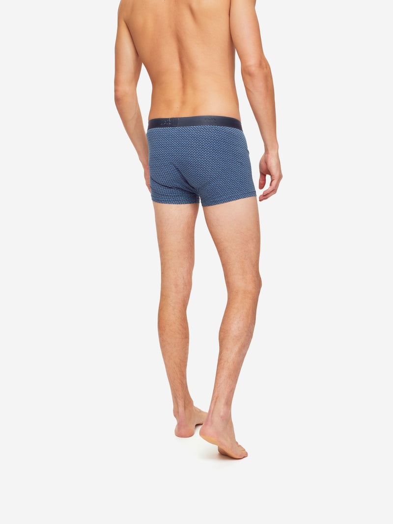 Men's Boxer Briefs Square Pima Cotton Stretch Navy - 6